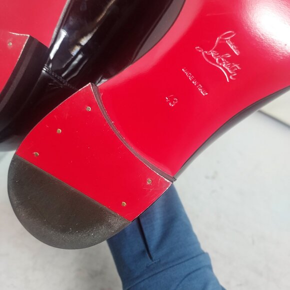 Christian Louboutin Greg on MENS Flat Patent Leather Shoe - Picture 12 of 12